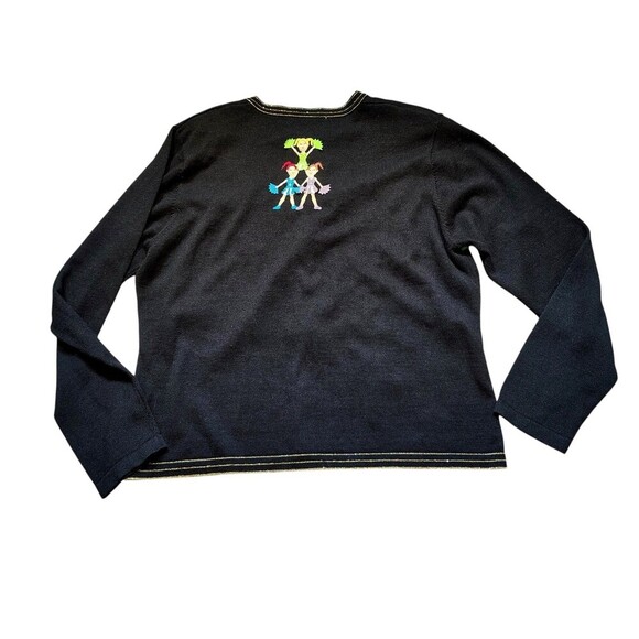 Vintage Jack B Quick Football Cheerleader Cardigan NWT Novelty Sweater XL - Picture 13 of 13